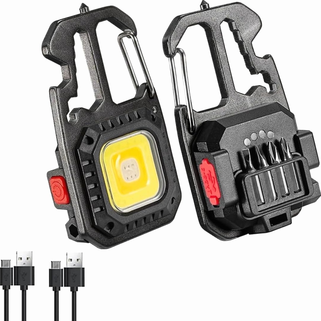 Brelo Lampa Led 2 Sztuki 1000 Lumenów Akumulatorowa Wodoodporna Magnetyczna
