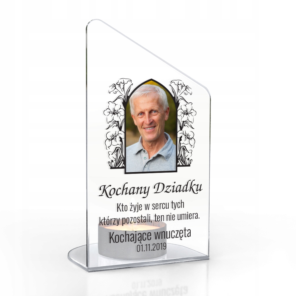 

Podstawka Pod Znicz Dla Dziadka Na Grób Statuetka
