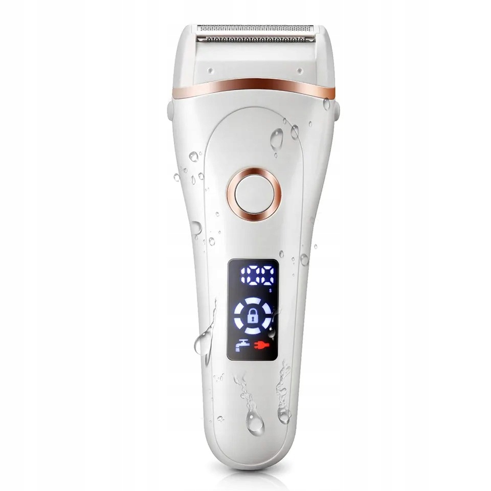 DEPILATOR MASZYNKA DO GOLENIA ELEKTRYCZNA DAMSKA USB + WOREK NA PREZENT Model LADY_SHAVER_WHITE