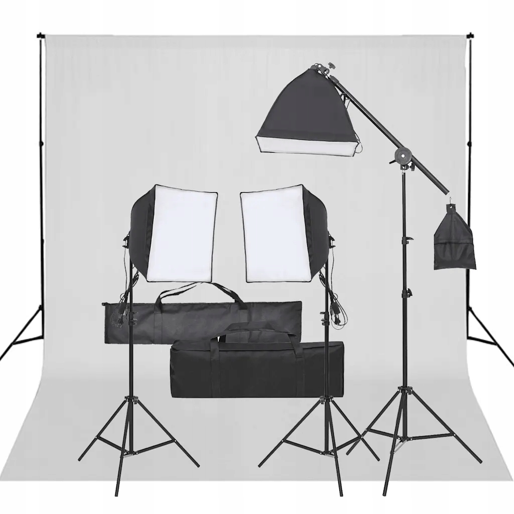 Zestaw Fotograficzny Studio 100W LED 40x40 Czarny