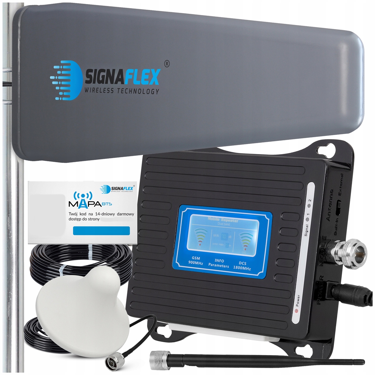 Sada Zosilňovačov Telefónu Gsm Internetu Hspa 4G Lte Antény 10 m