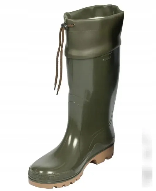 Gumowce z kołnierzem robocze zielone - 42