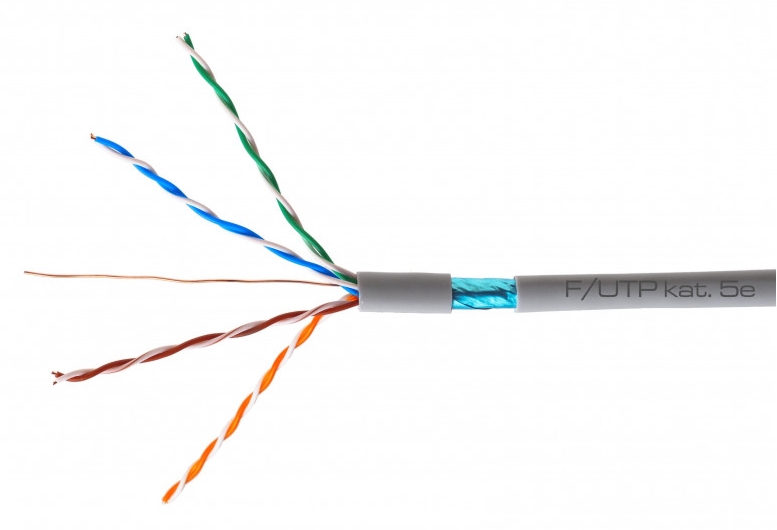 Przewód Kabel Sieciowy LAN RJ45 UTP Skrętka MIEDŹ Kod producenta FTP/K5/305M