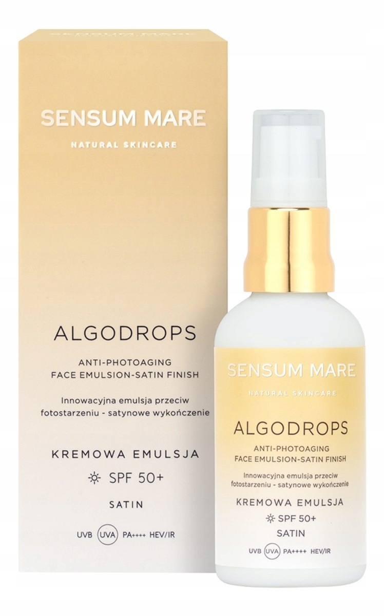 Sensum Mare Algodrops Ochranná emulze proti fotostárnutí spf 50+ 50 ml