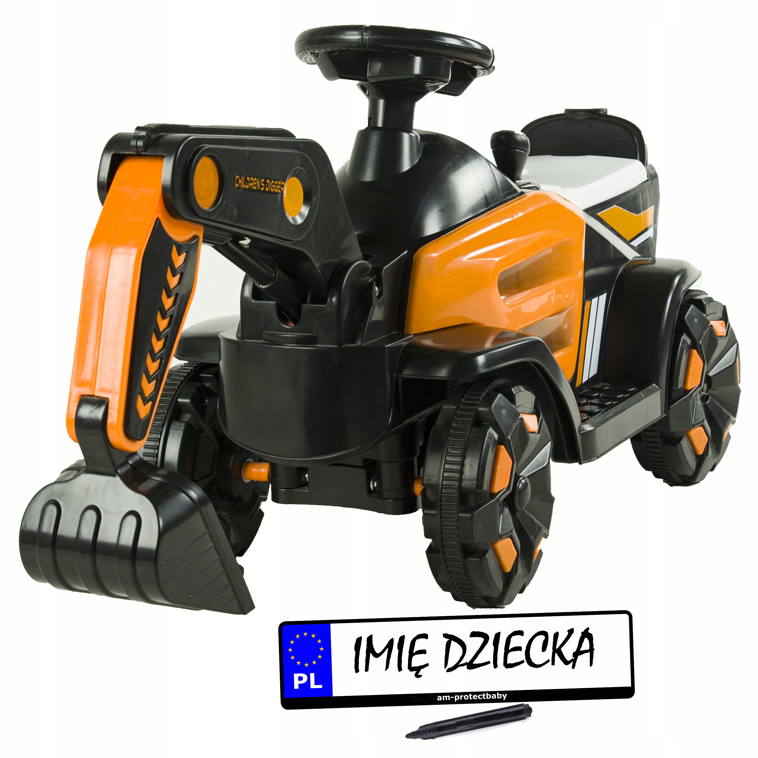 

Koparka Traktor Na Akumulator Łyżka MP3 Dla Dzieci