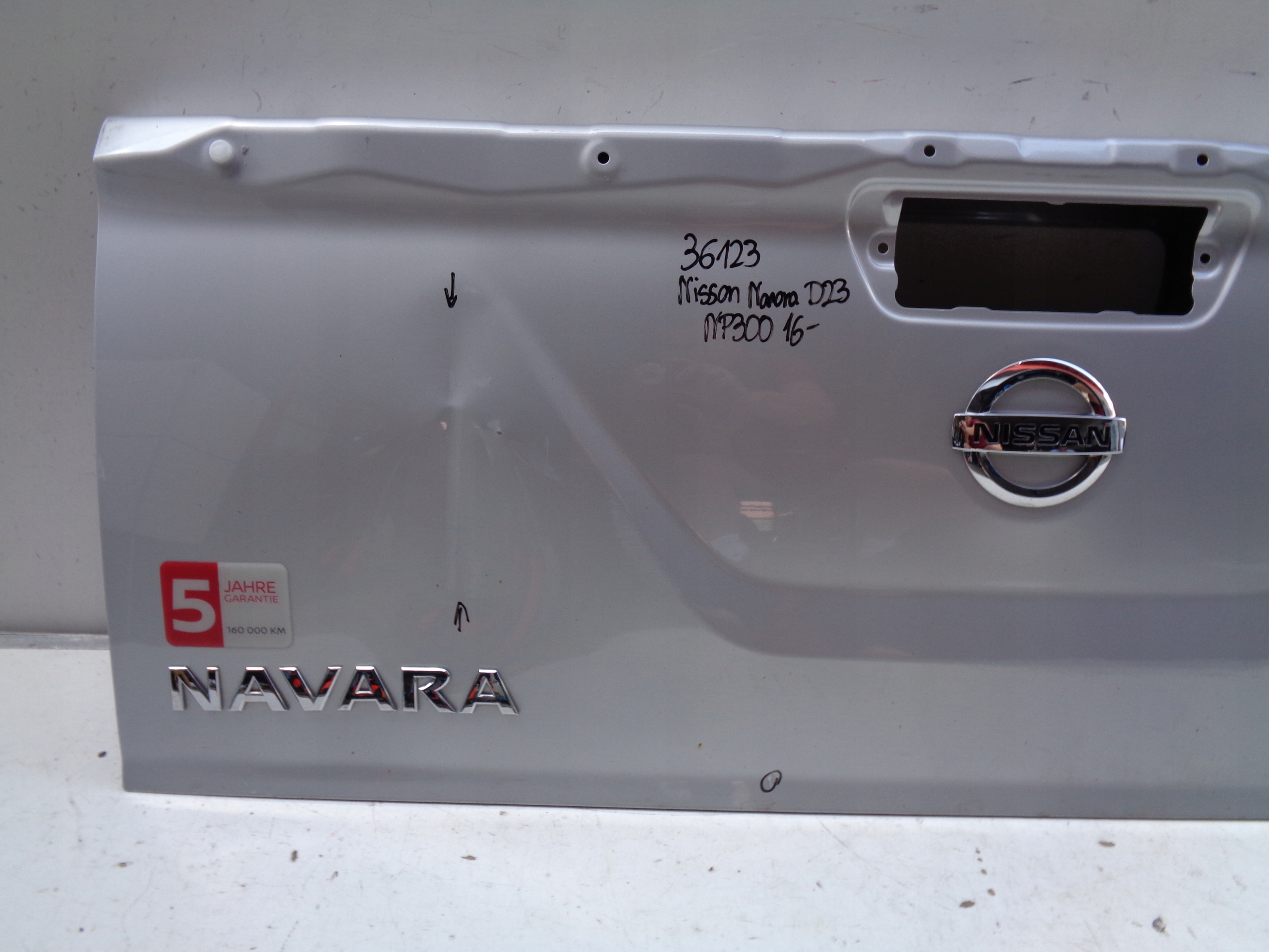 boot doors NISSAN NAVARA D23 NP300 16- NR 36123