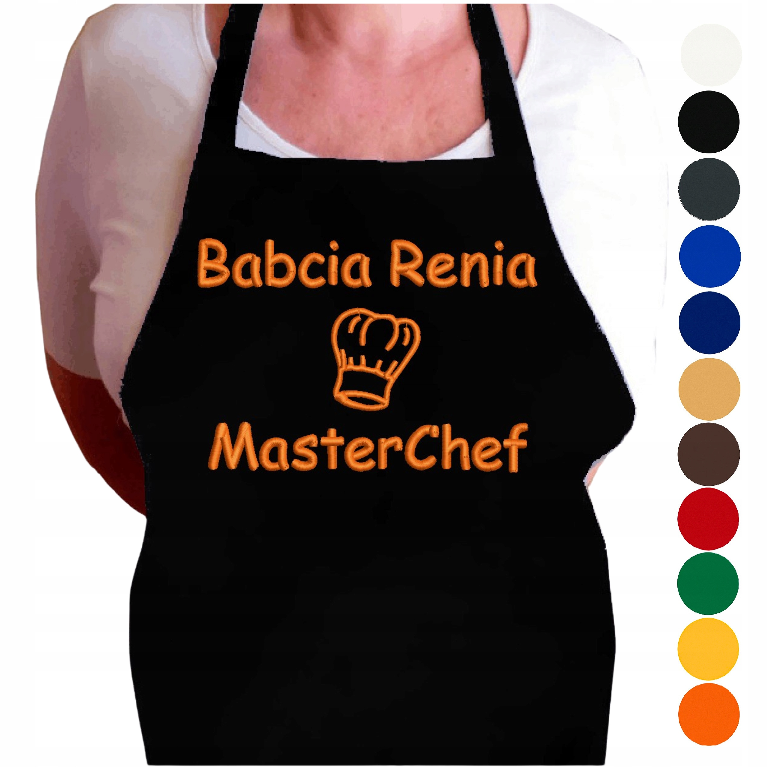 Výjimečný dárek ke Dni babiček od vnučky, vnuka, Fartuch s jménem MasterChef