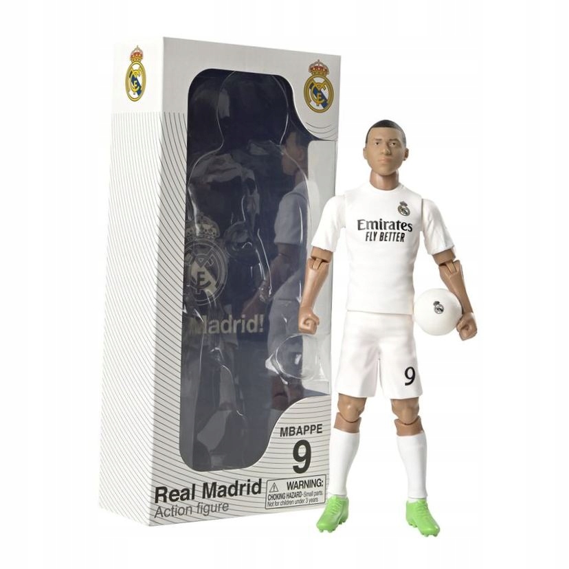 Sběratelská figurka Kylian Mbappe Real Madrid 20 cm oficiální kolekce