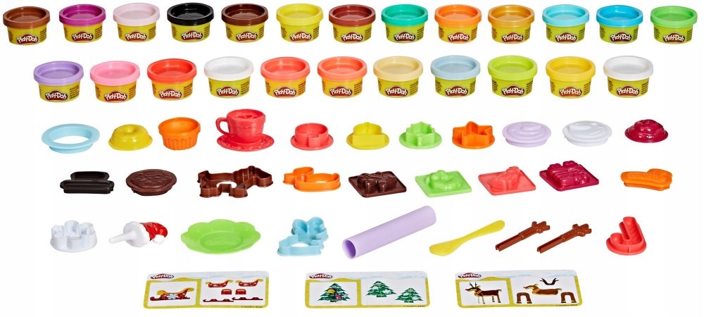 Адвент-календарь Play-Doh G0501, масса для лепки 24 цветов и 28 аксессуаров, от 3 лет — фото 4