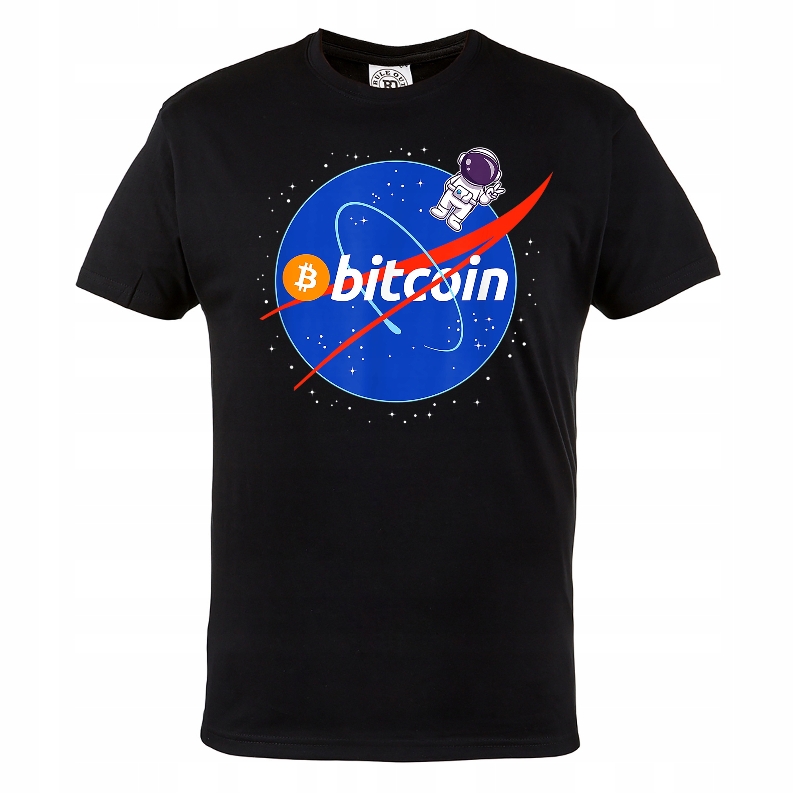 

Męska Koszulka Z Nadrukiem Bitcoin Kryptowaluty