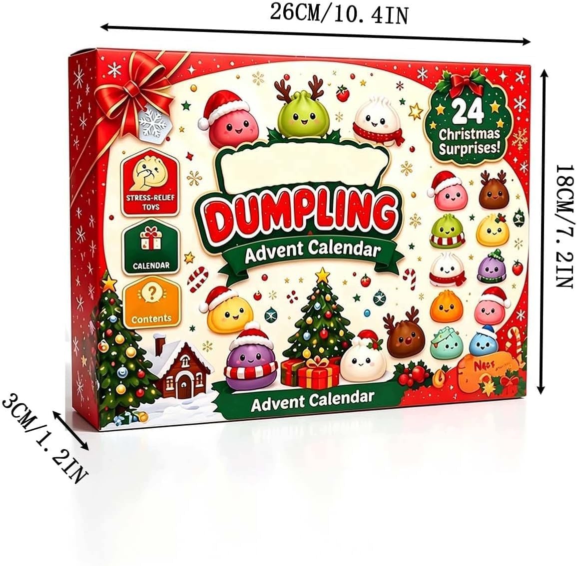Адвент-календарь Dumpling, 24 мялки-фигурки Squishy — фото 4