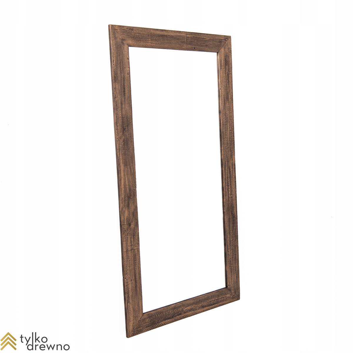 LUSTRO ARLES 180x80 DREWNIANE ZE STAREGO DREWNA RAMA 8cm ścienne naturalne Marka TYLKO DREWNO