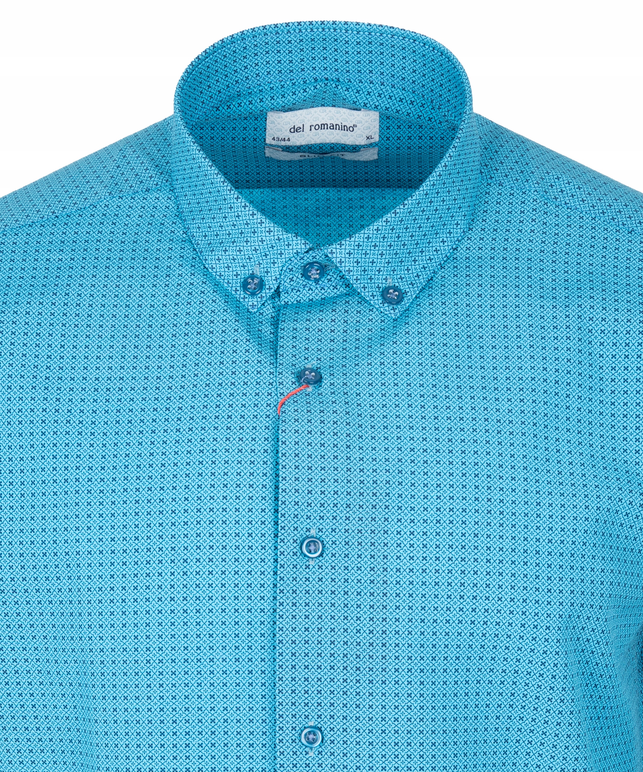 

koszula męska Elegancka bawełna turkusowa 2XL
