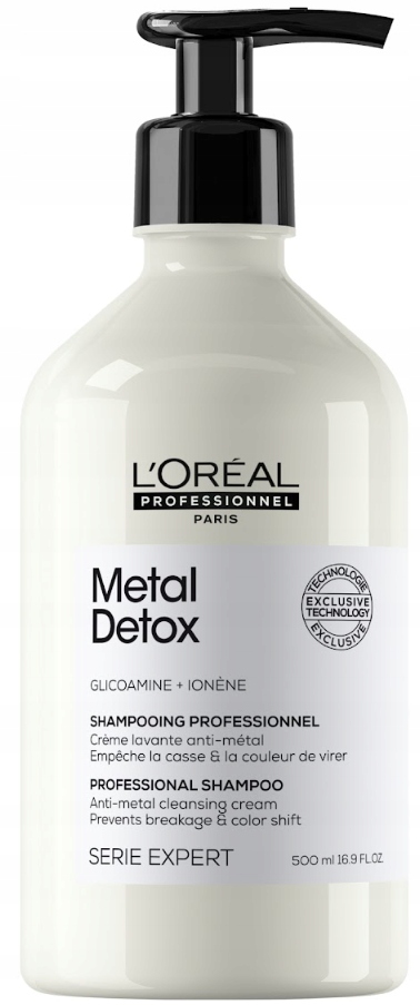 Loreal Metal Detox szampon do włosów zniszczonych farbowanych 500 ml