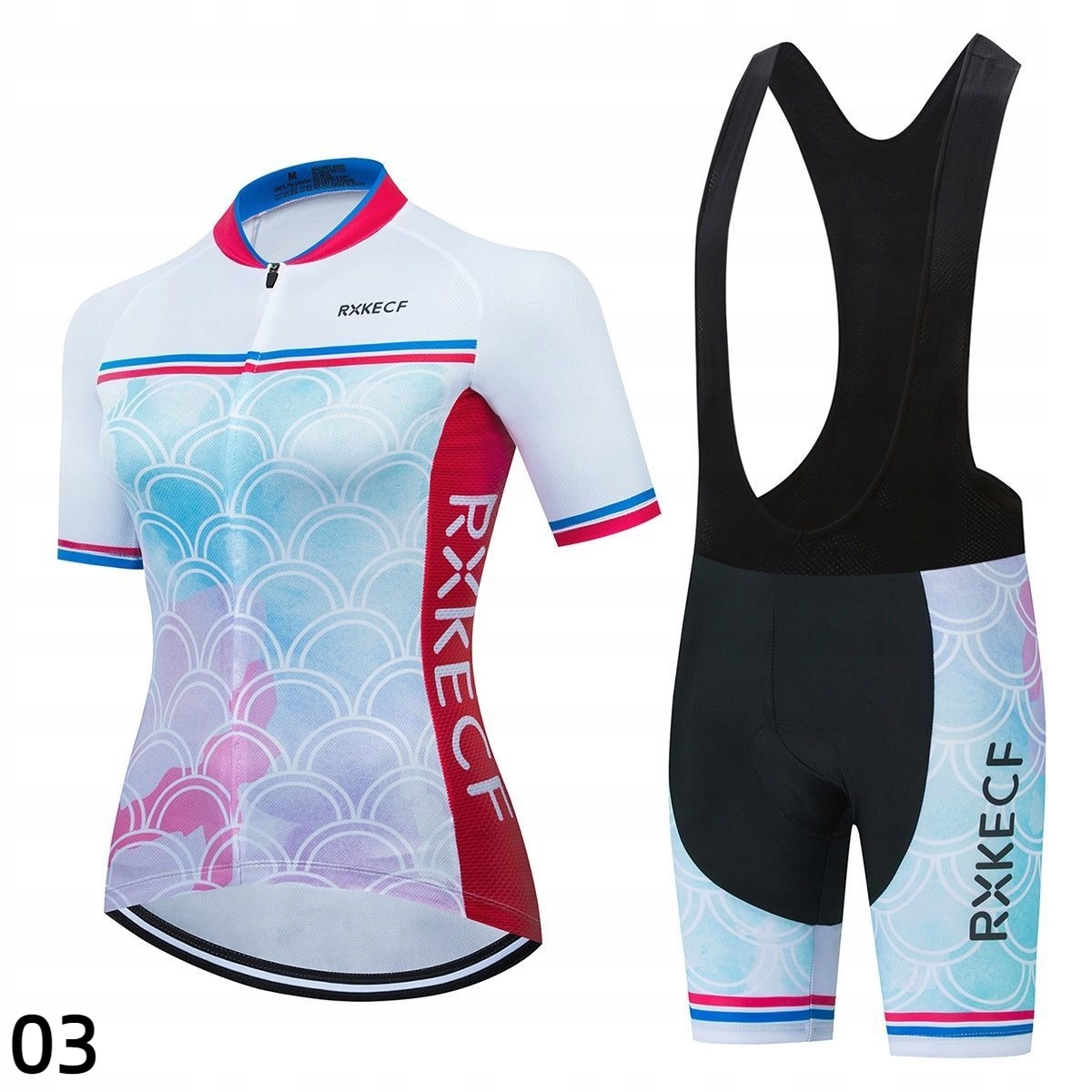 STRÓJ ROWEROWY DAMSKI KOLARSKI ODZIEŻ SPORTOWA Model sdfgdsfhsdf