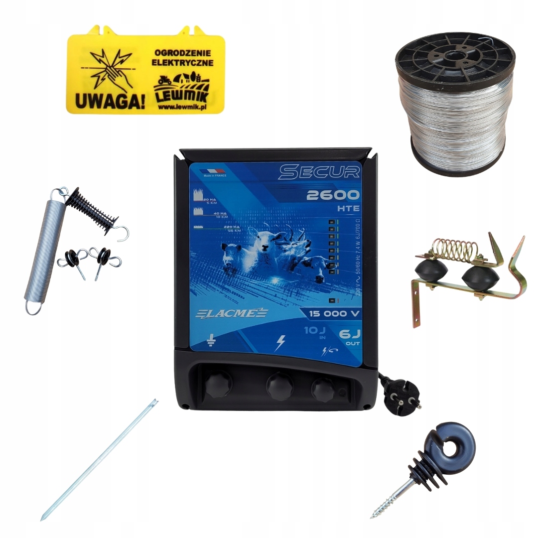 Pastuch Elektryczny Zestaw SECUR 2600 Jakość