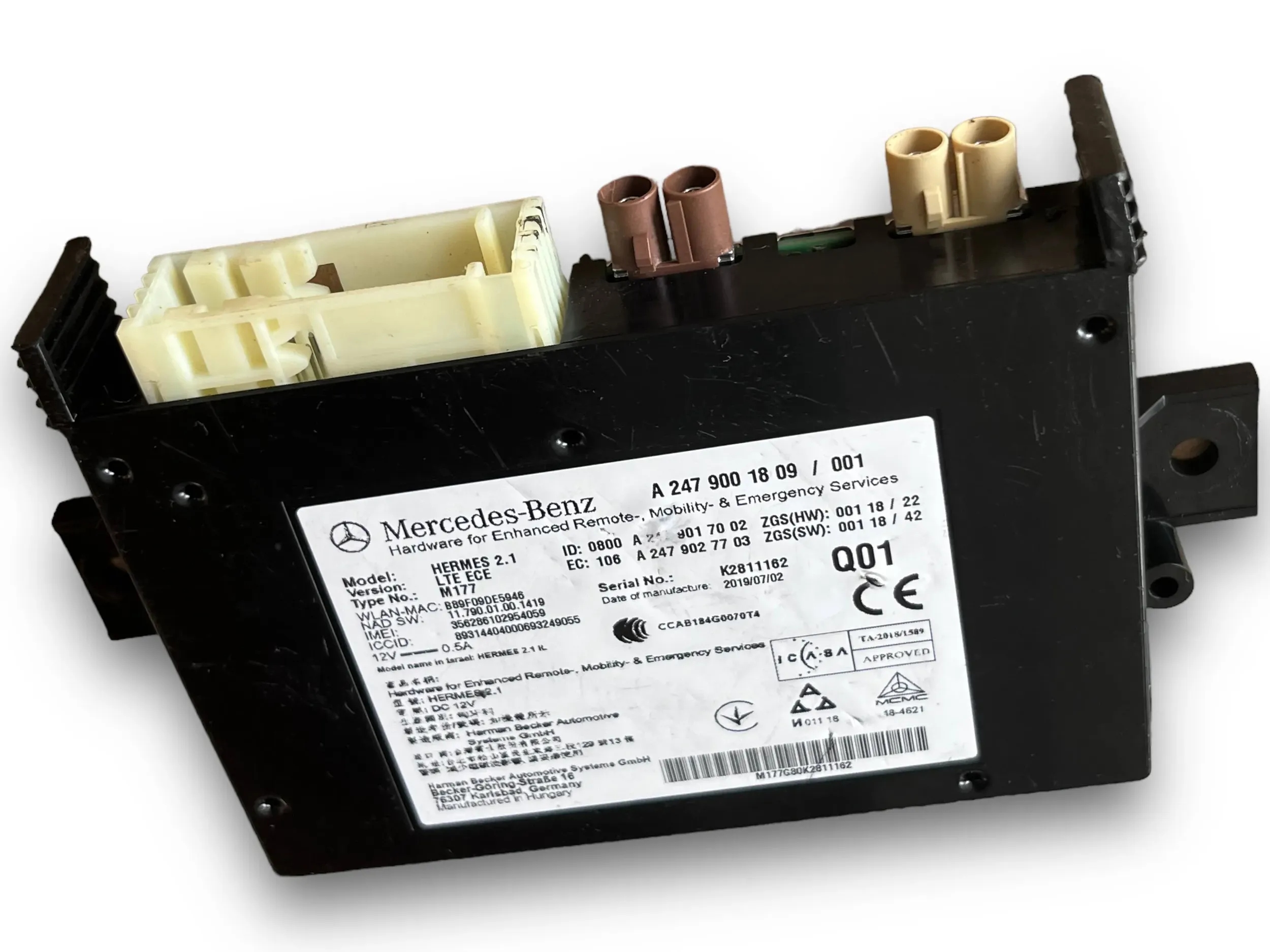 MERCEDES W247 control unit TELEMATIK 2479001809 @M