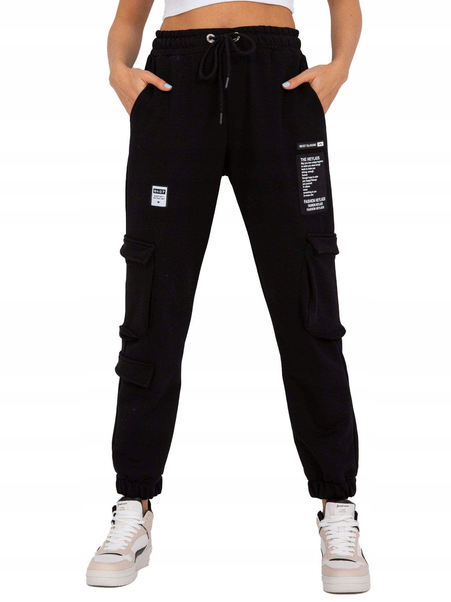 

Damskie Spodnie Dresowe Bojówki L/XL