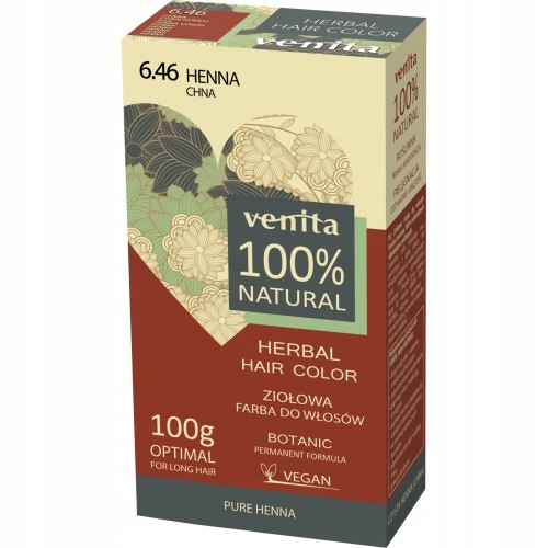 

Venita Henna 100% Natural 6.46 Chna