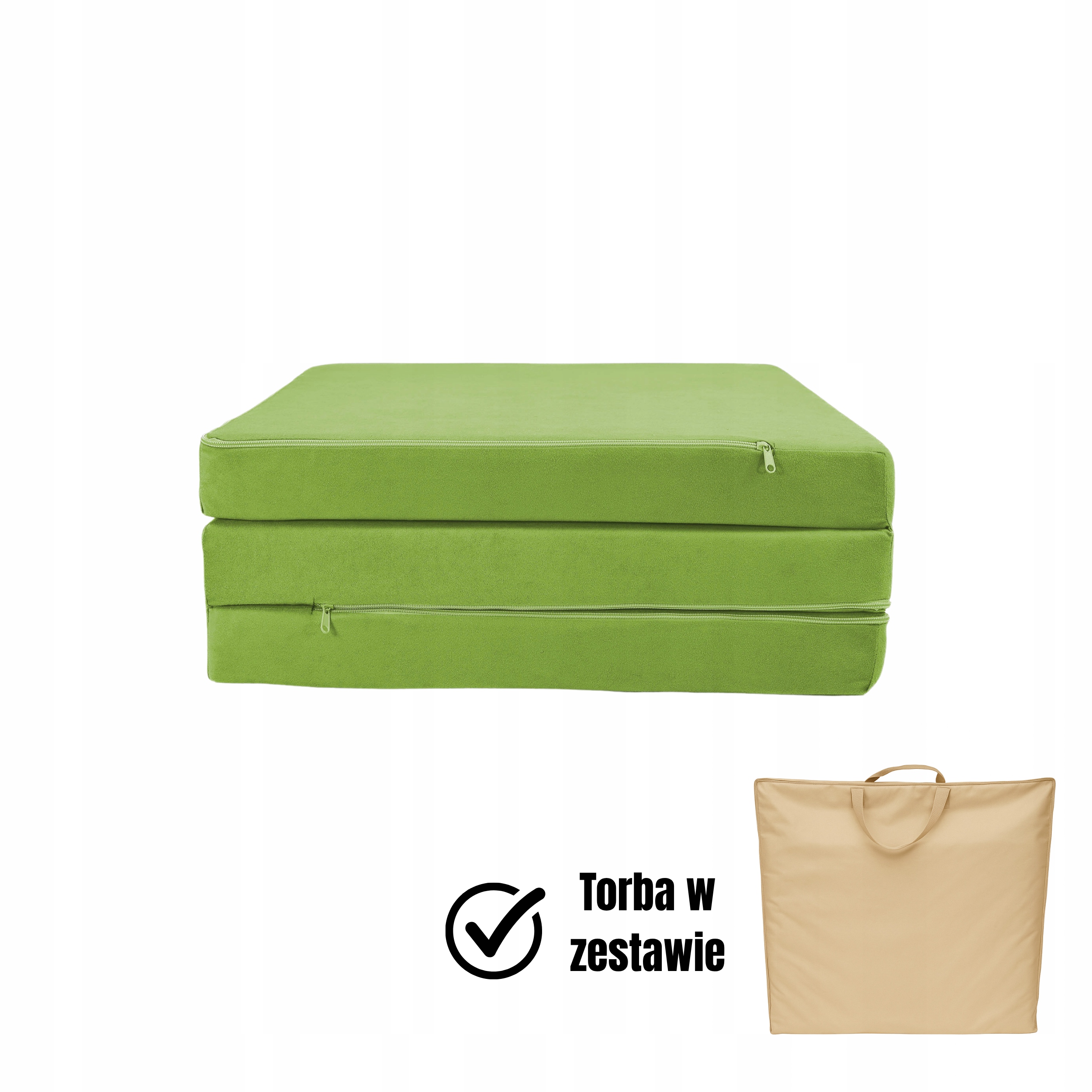 Materac Turystyczny Składany Rozkładany Kamping Auto Kamper Domu 195X60X9CM
