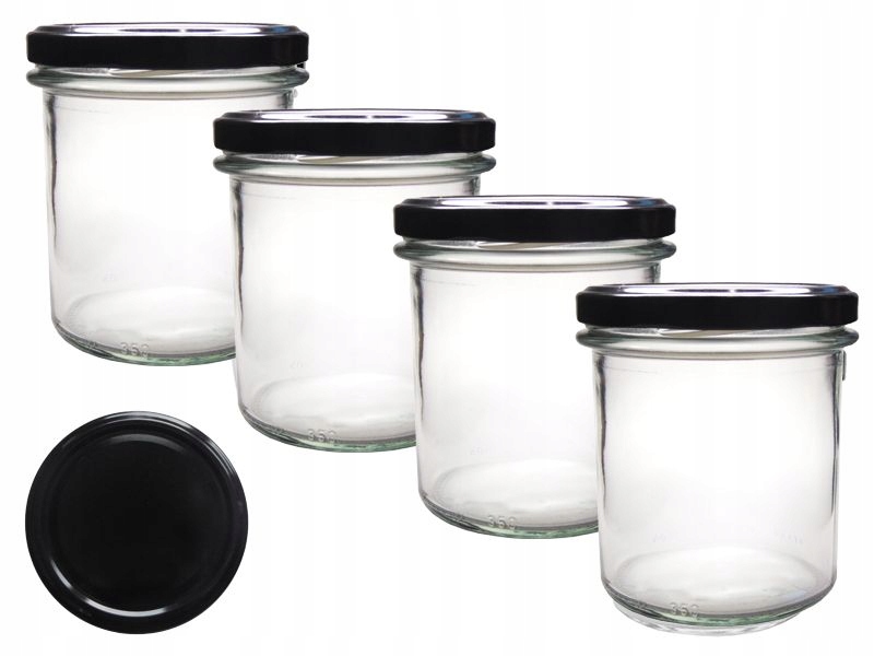 

Słoik szklany 350ml/12szt atest Pzh z zakrętką 3ko