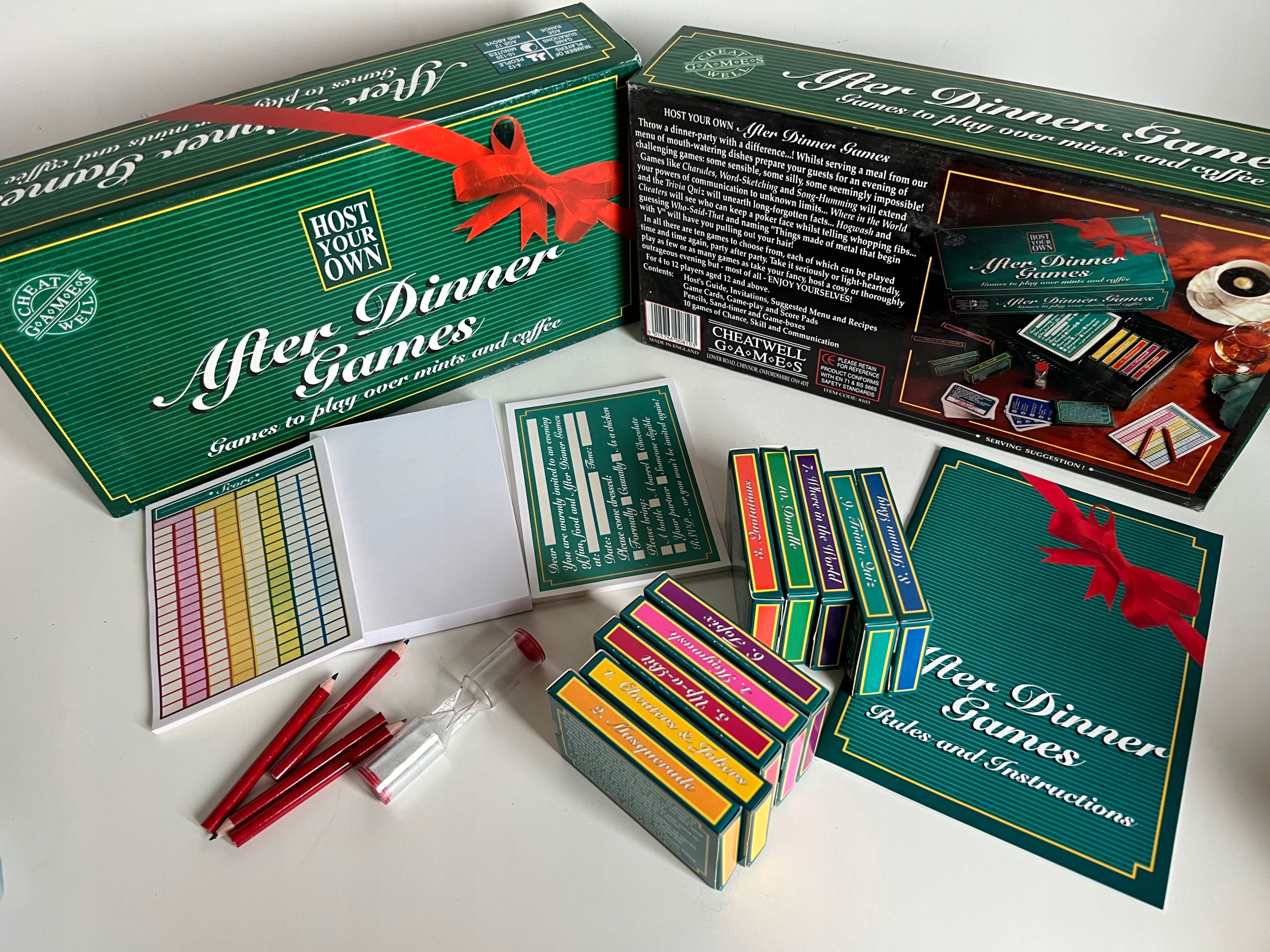 Gra angielska AFTER DINNER ekstra jakość jak nowe elementy