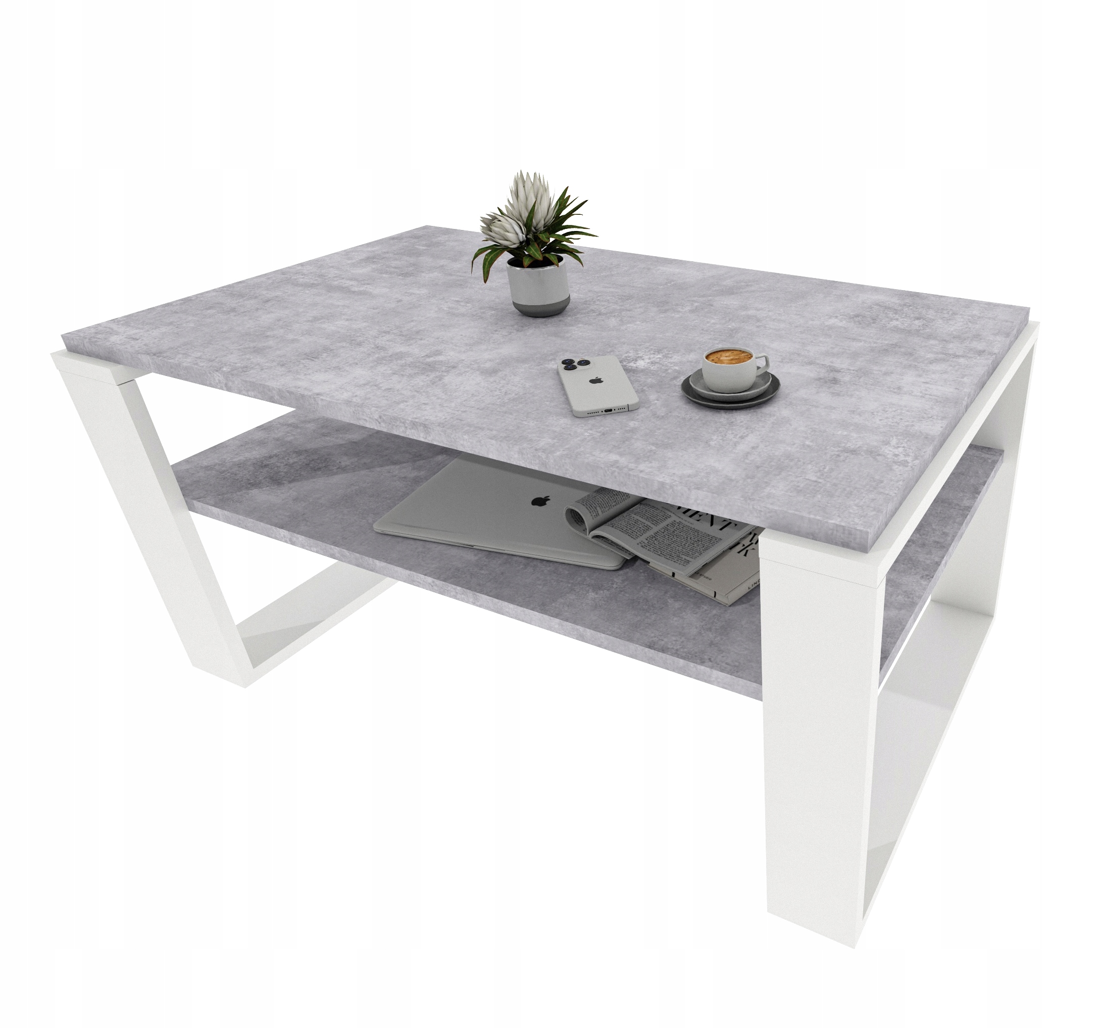 Kávový stolek lavice stůl retro beton loft pokoj obývací pokoj kancelář industriální