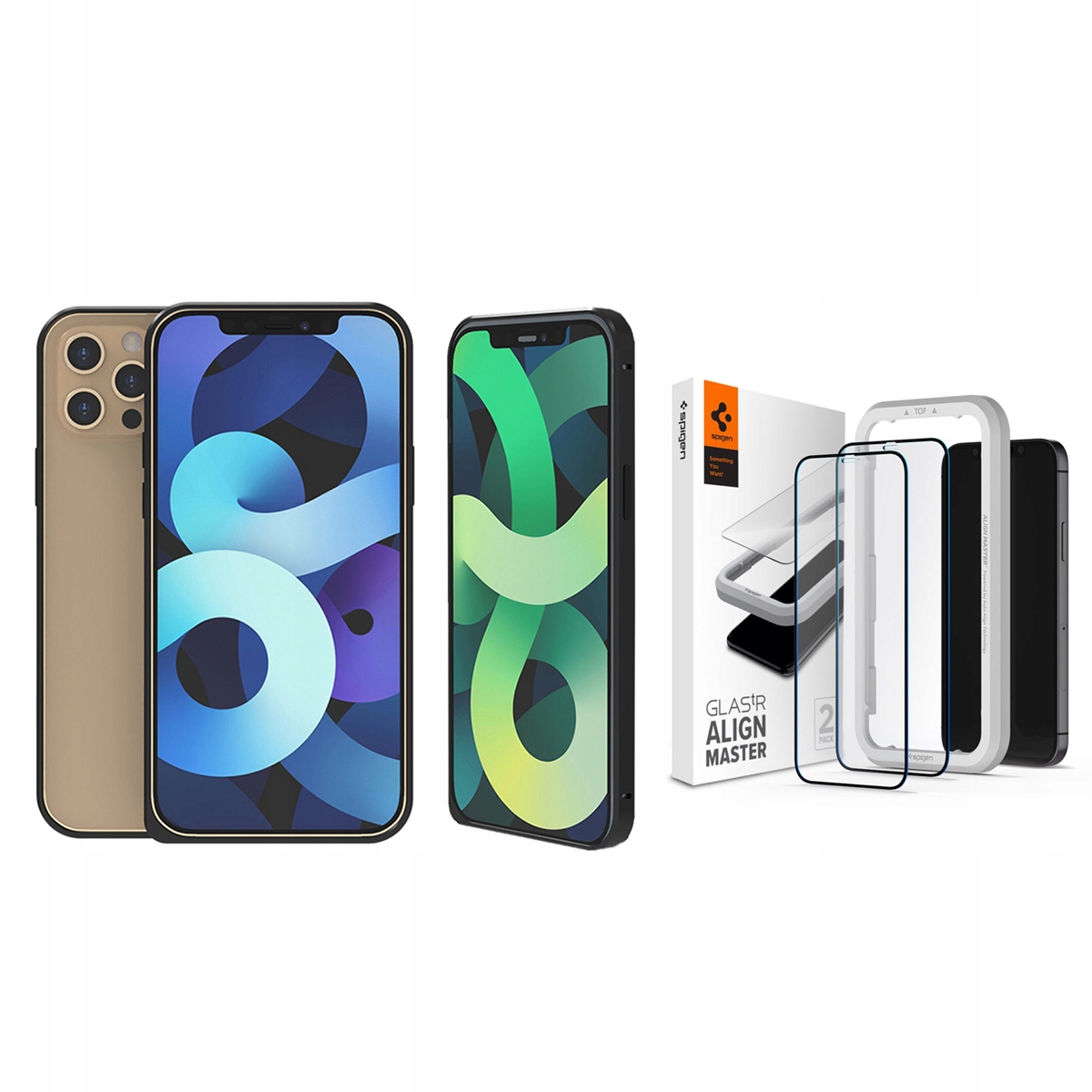 

Love Mei Bumper Do Iphone 12/12 Pro + Szkło Spigen
