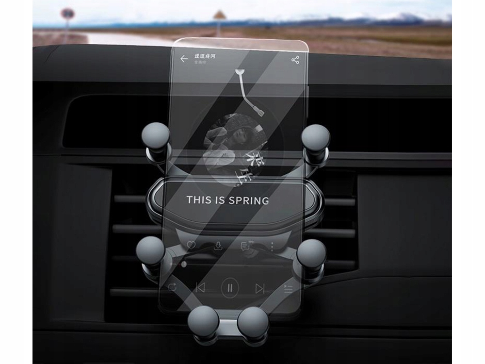 UCHWYT SAMOCHODOWY NA TELEFON GRAWITACYJNY UNIWERSALNY DO AUTA KRATKI Waga produktu z opakowaniem jednostkowym 0.076 kg