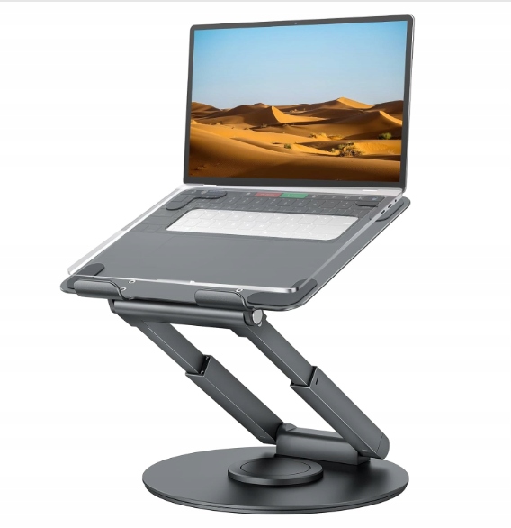 Tounee Teleskopický stojan na notebook k psacímu stolu s otočnou základnou o 360° R11