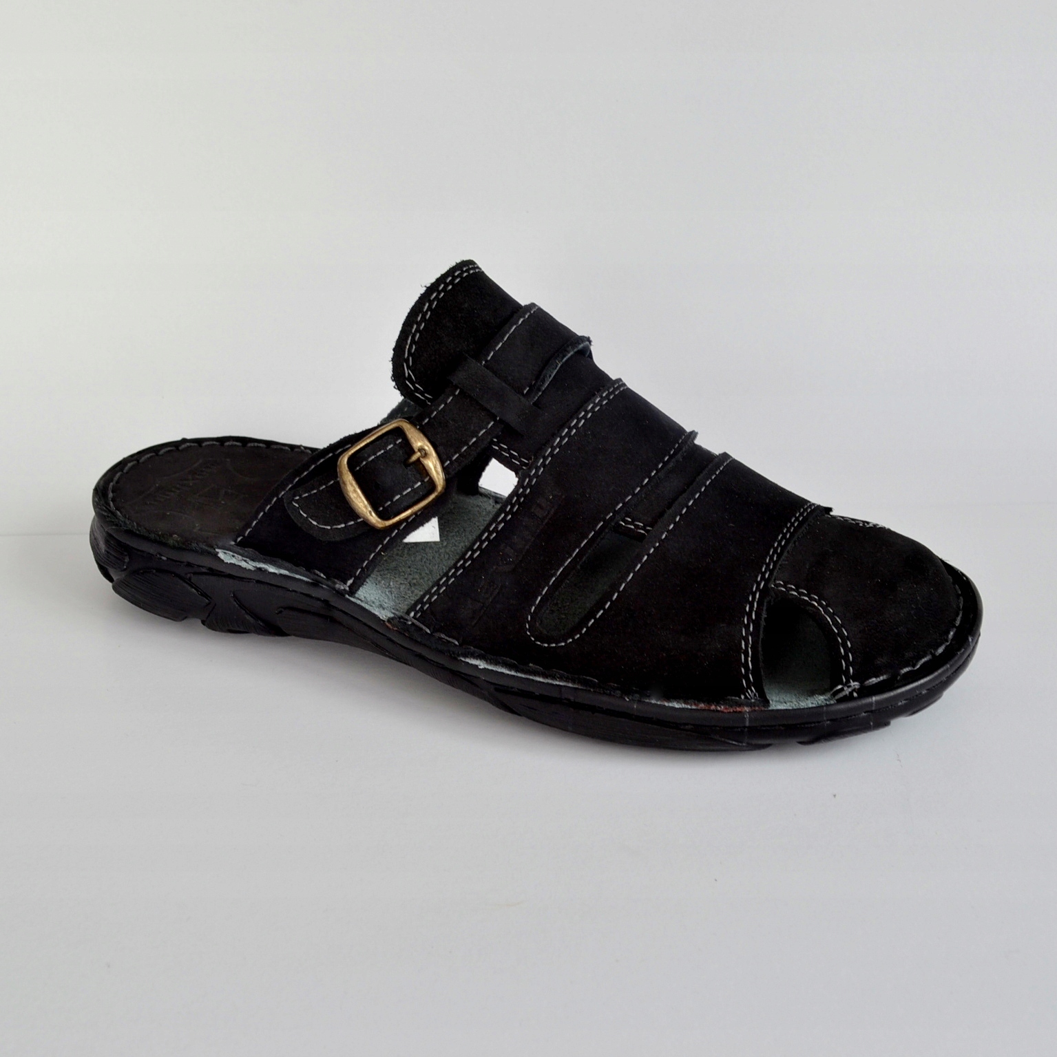 041 polské pohodlné kožené nazouváky Maximus Cz 44