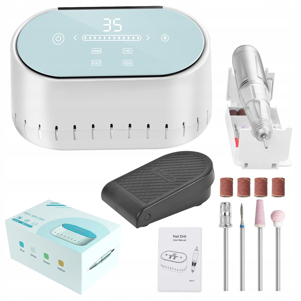 Jimdoa JMD-217 Frezarka Do Paznokci Manicure Twist Lock 35000 Rpm Mocna 60W