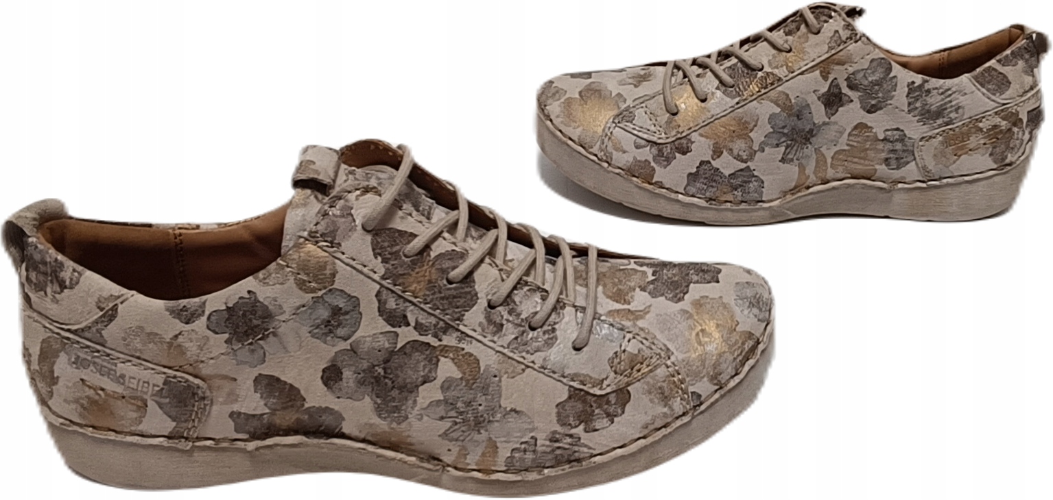 dámské polobotky s květinami Josef Seibel 59656 floral béžová multi r37