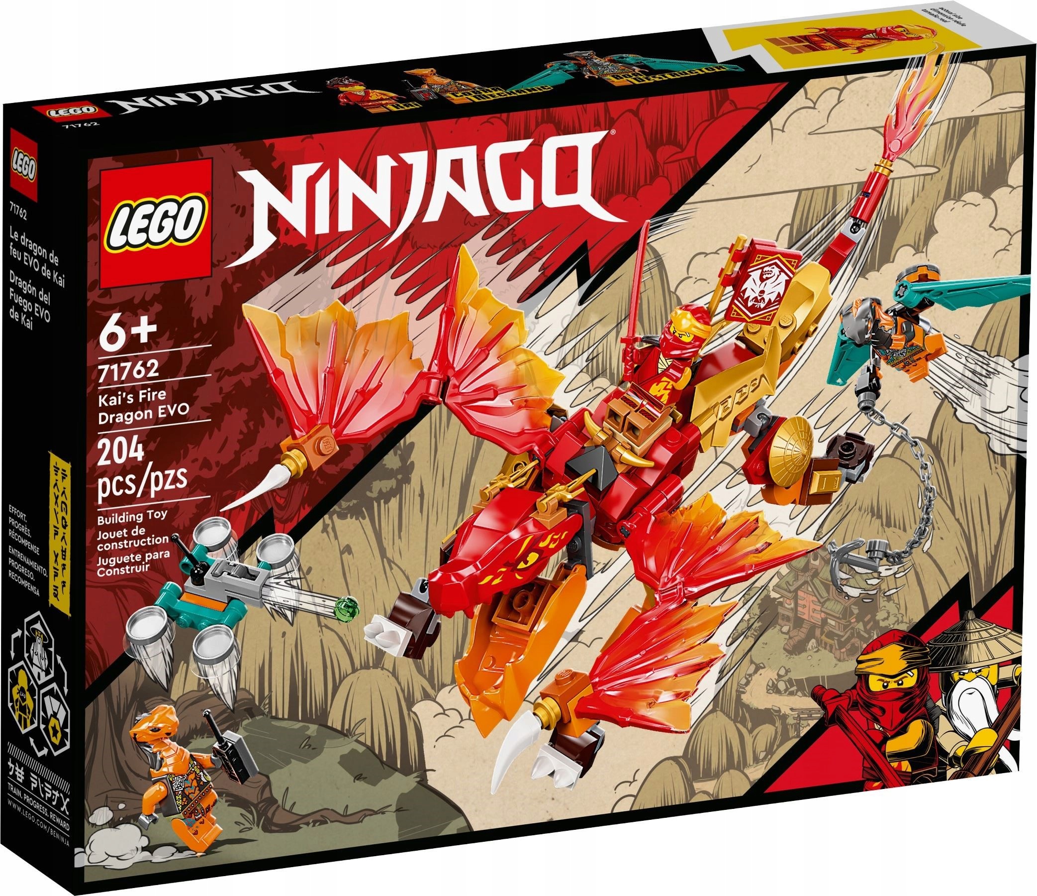 Lego Ninjago 71762 Smok ognia Kaia Evo