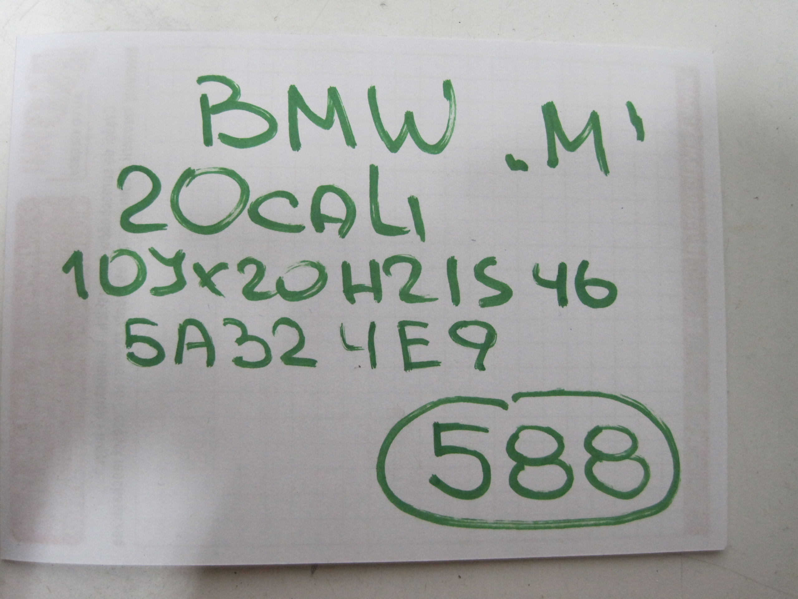 disk BMW R20 5A324E9 M