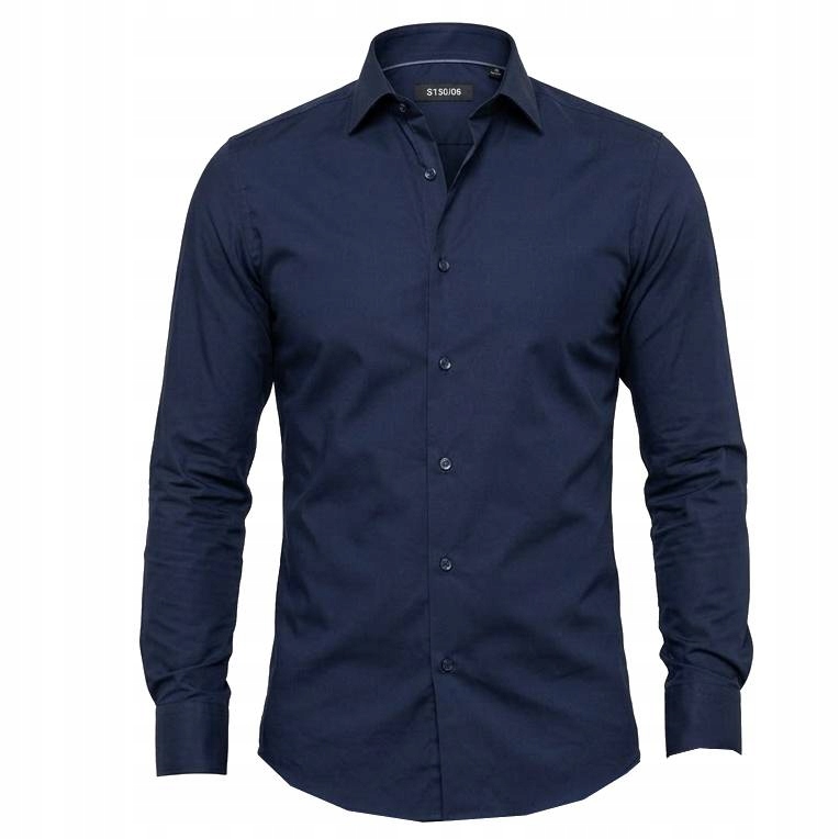 Ego Man košile pánská S0150-05 slim fit M tmavě modrá