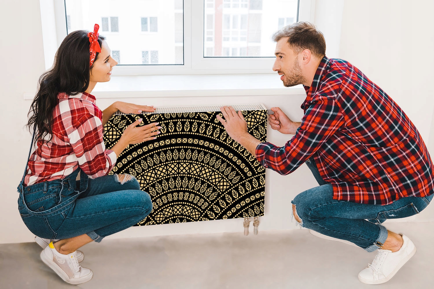 MAGNES MATA MAGNETYCZNA NA KALORYFER 100x60 WZÓR FOTOTAPETA Wysokość produktu 60 cm