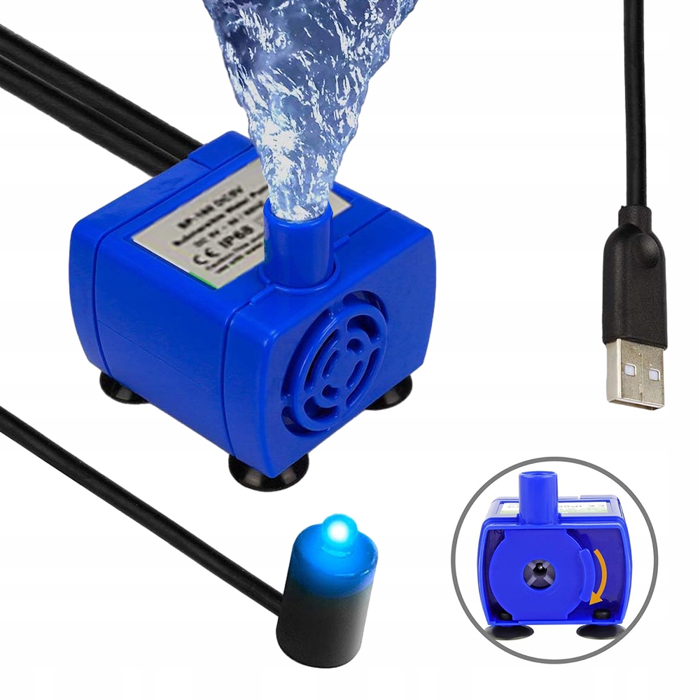 POMPKA DO POIDEŁKA POIDŁA FONTANNY DLA KOTA NA USB
