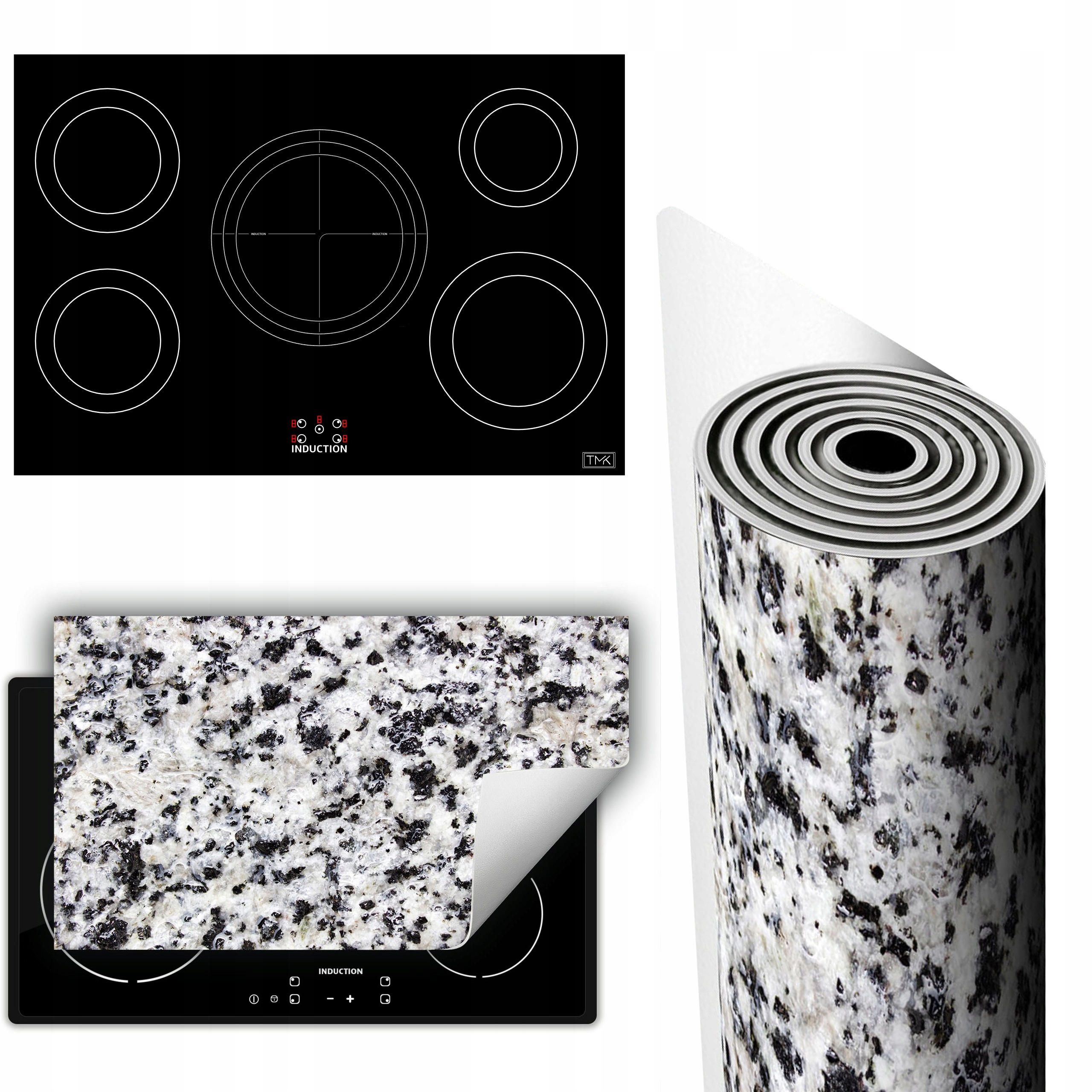 Vinylová Podložka Ochrana Kuchyňské Desky 90x52 granit