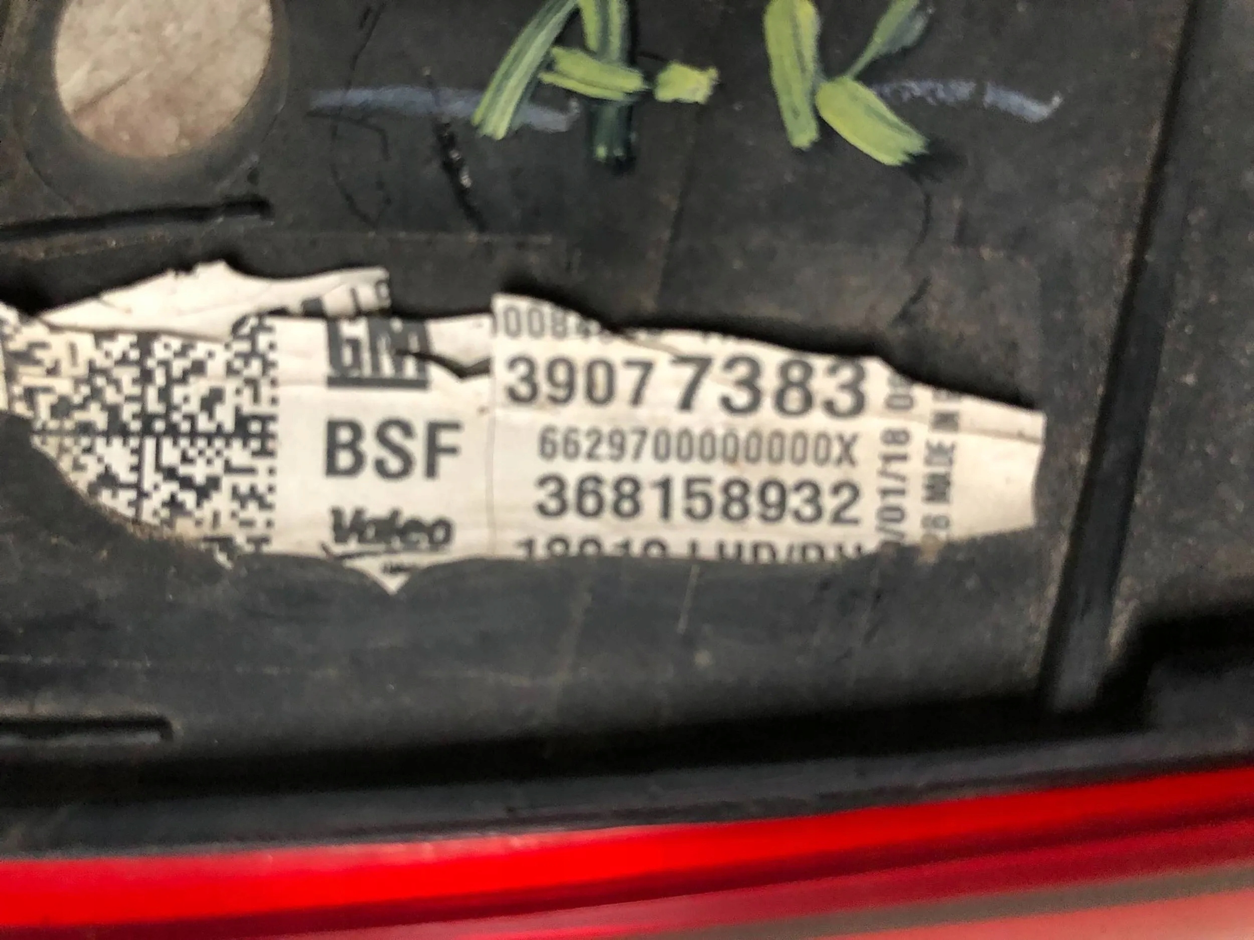 Lampa tył prawy w klapę Opel Astra K Typ samochodu Samochody osobowe