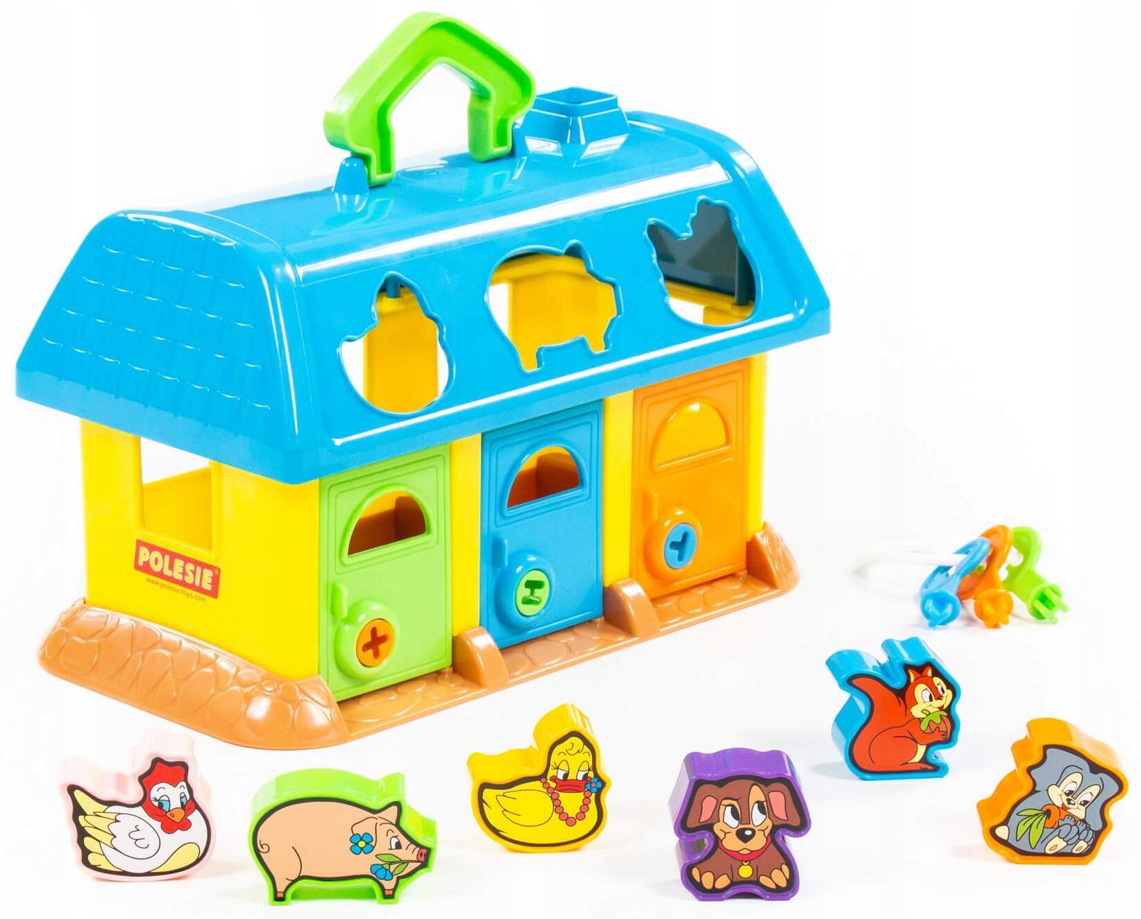 

Domek dla zwierząt farma Sorter klocki figurki