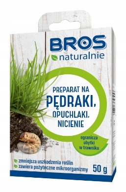 

Naturalny preparat pędraki opuchlaki nicienie Bros