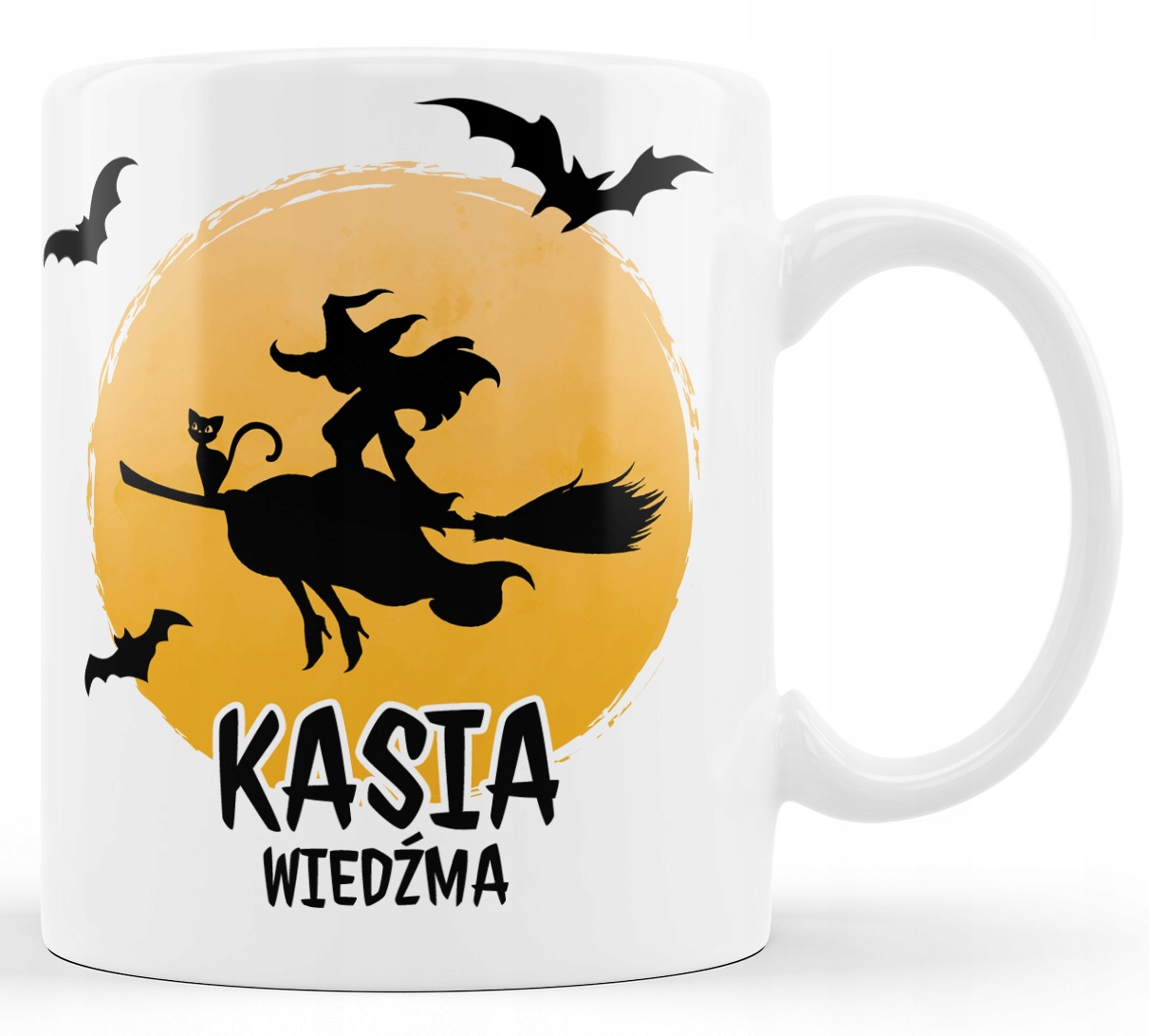 

Kubek wiedźma czarownica z Twoim imieniem.