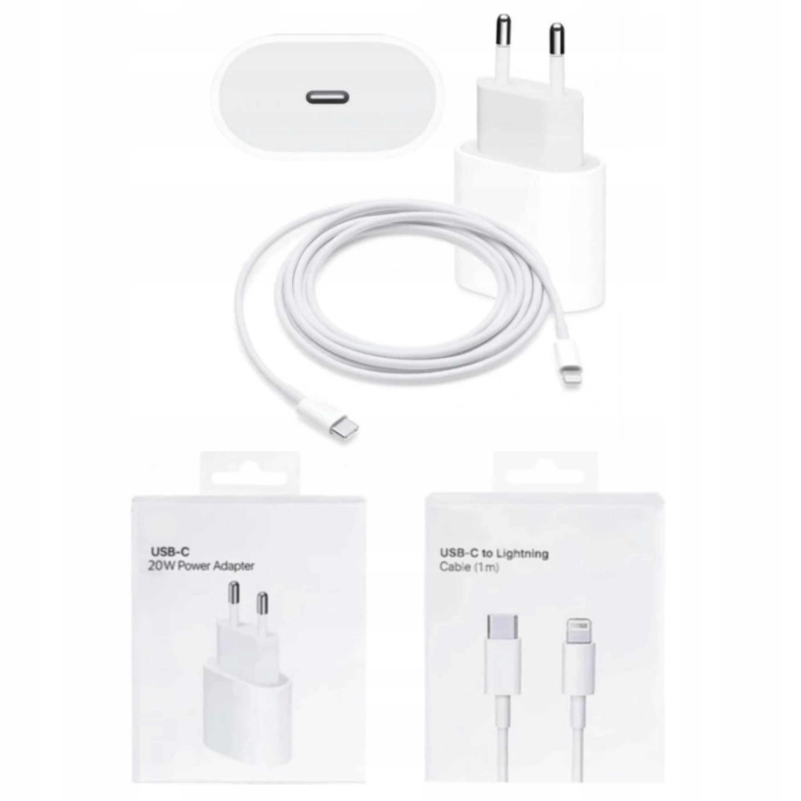 

Szybka Ładowarka 20W Kabel 1M Usb C Do Iphone 11