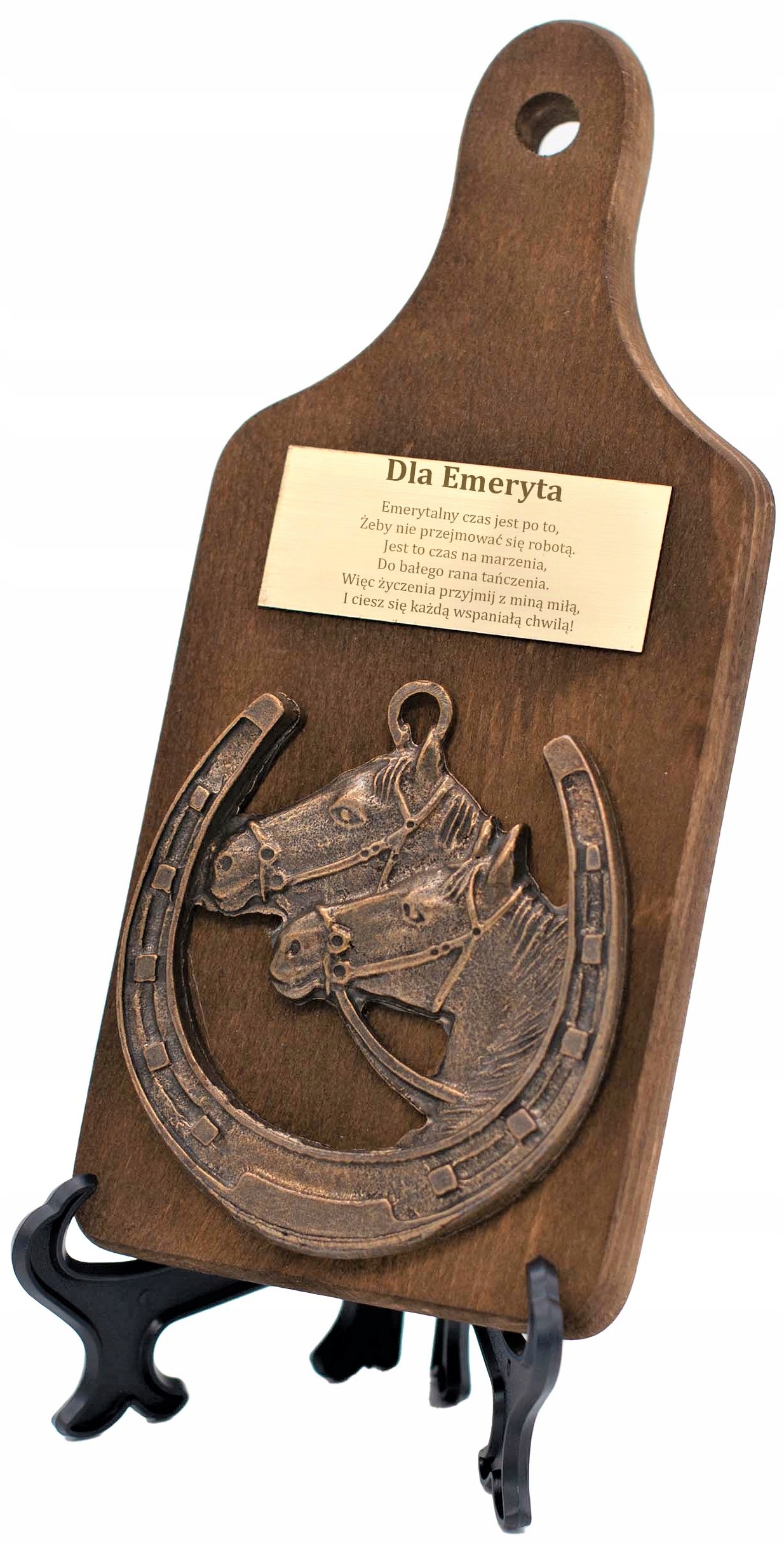 

Podkowa Emeryt Statuetka Upominek Deska