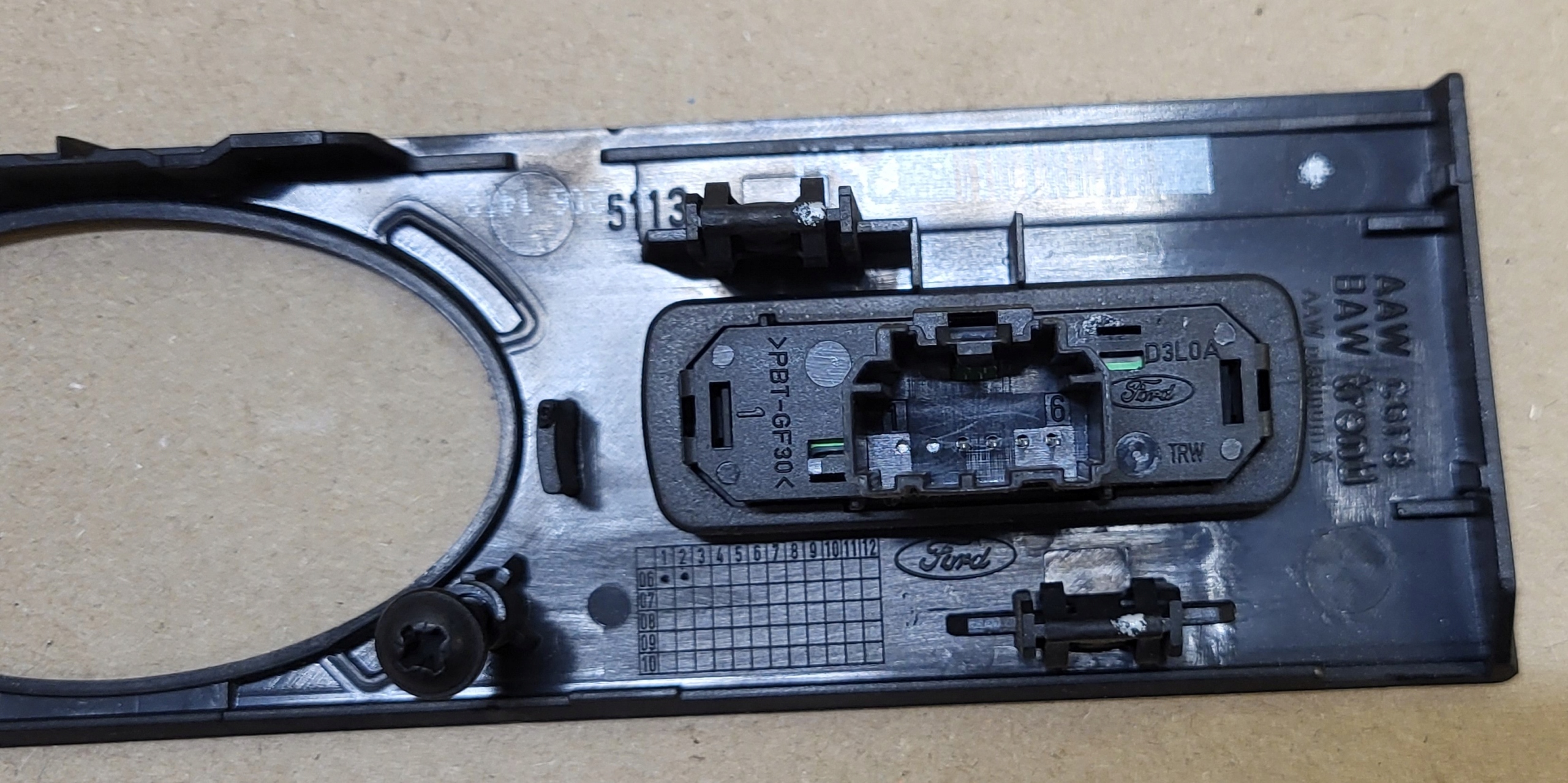 frame moulding cover ZEGARA levers DEKOR front FORD MONDEO MK3 OE EU