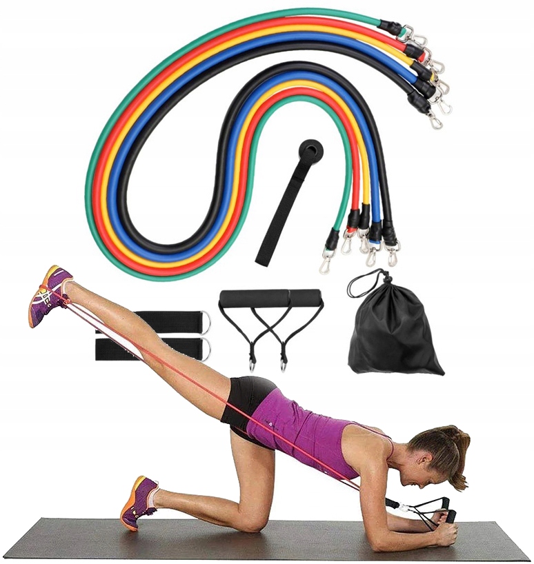 ZESTAW 5 GUM OPOROWYCH DO ĆWICZEŃ EKSPANDER