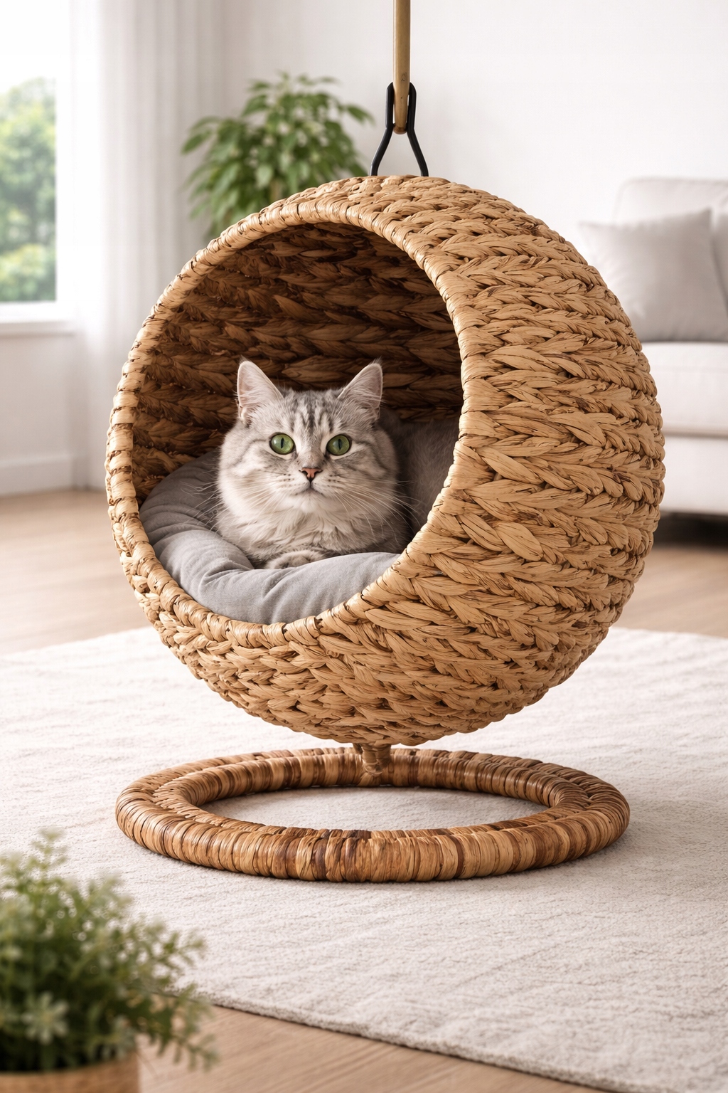 Pelíšek pro mazlíka – Elegantní, pohodlné, stabilní Houpací Kokon