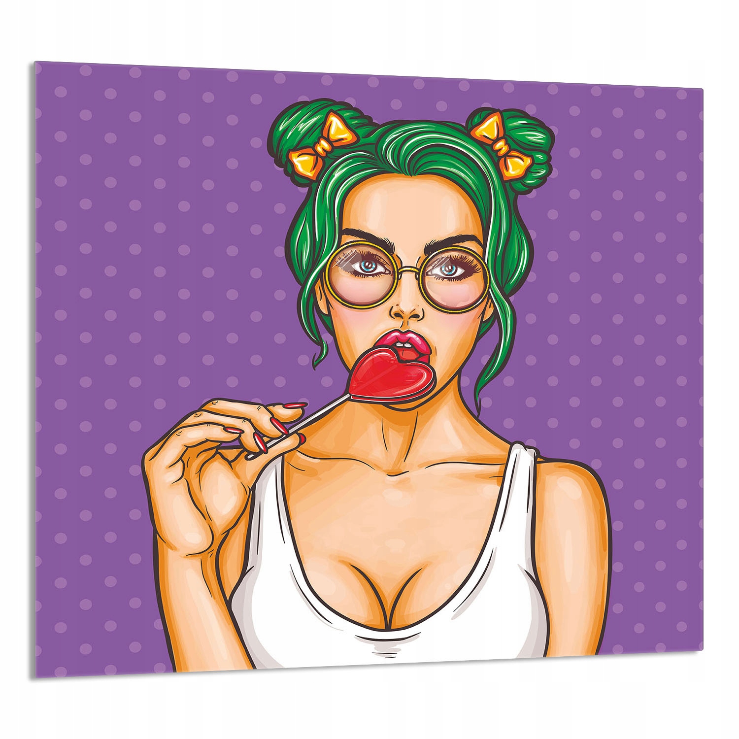 Skleněný Panel Do Kuchyně 65x60 Žena Tvrzené Sklo