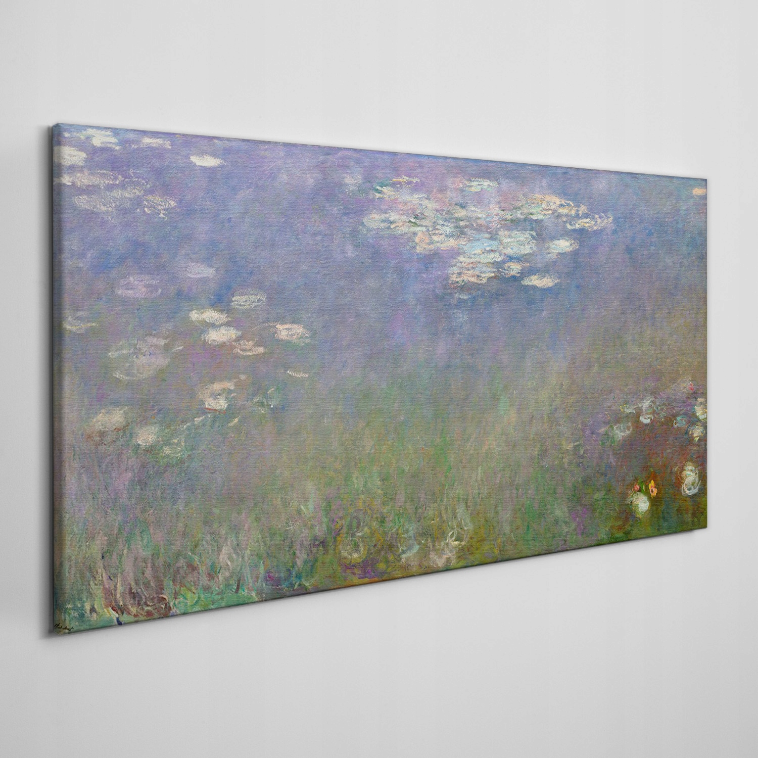 

Obraz na płótnie do salonu Woda lilie Monet 140x70